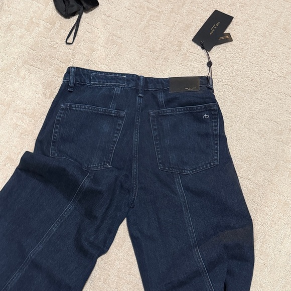 rag & bone Dark Blue Wide-Leg Jeans - Picture 5 of 6
